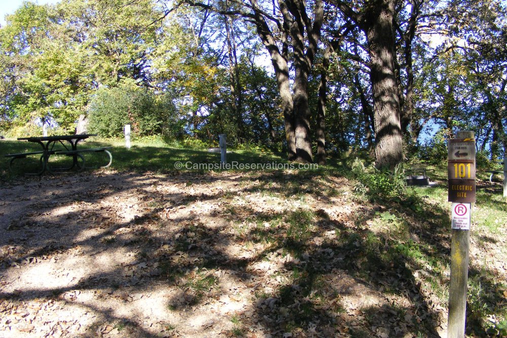 Campsite 101 in Marble Beach State Park Campground at Marble Beach